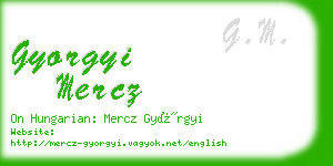 gyorgyi mercz business card